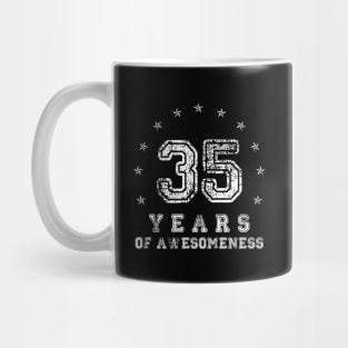 Vintage 35 years of awesomeness Mug